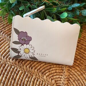 Radley London Cream Wallet with Floral Design New without tags